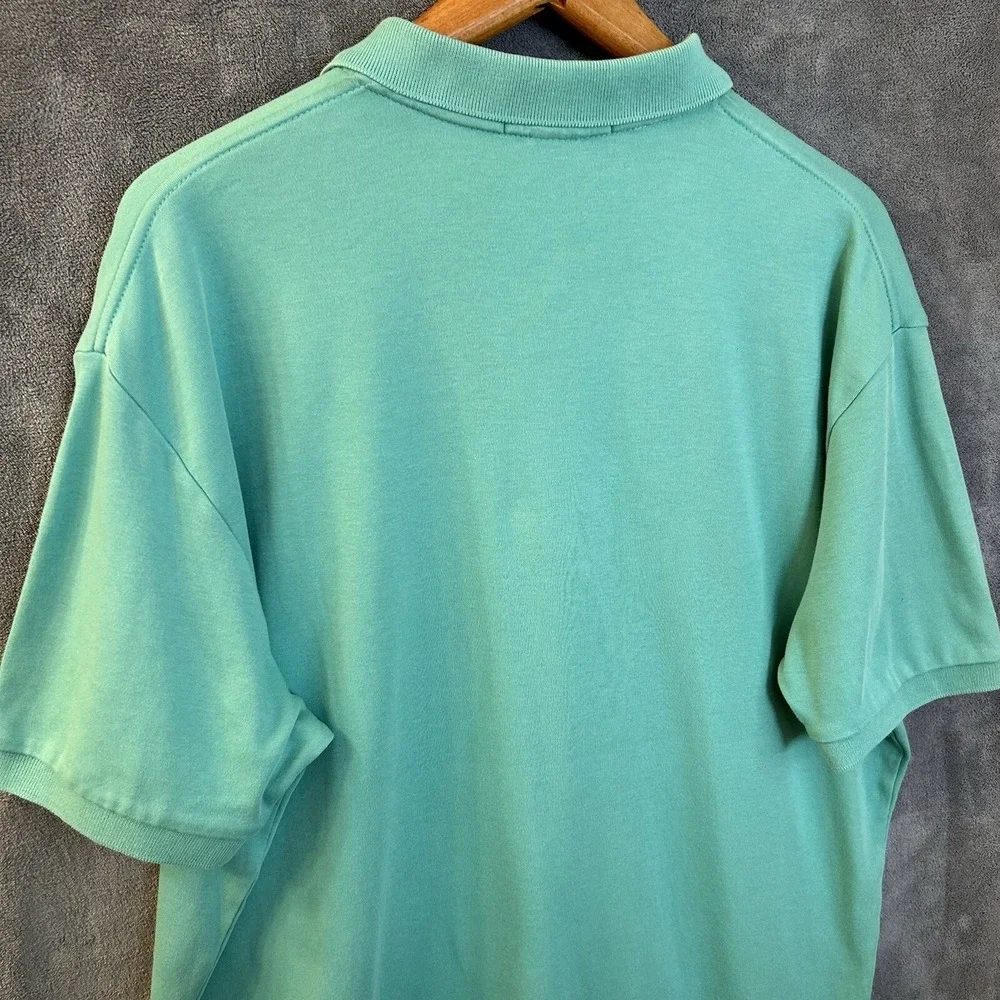 Polo Ralph Lauren Mens Large Teal Short Sleeve Purple Pony Shirt